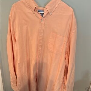 Men's Peach Button-Down Shirt